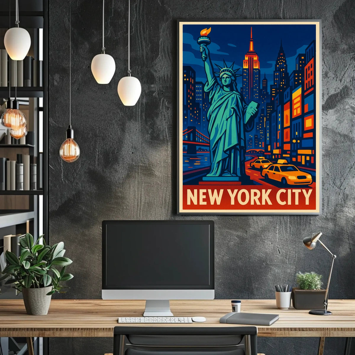 Eclectic Abstract Art Poster For Modern Interiors Bold