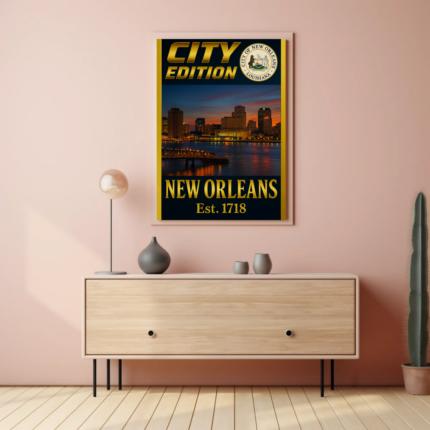 New Orleans City Edition Travel Poster