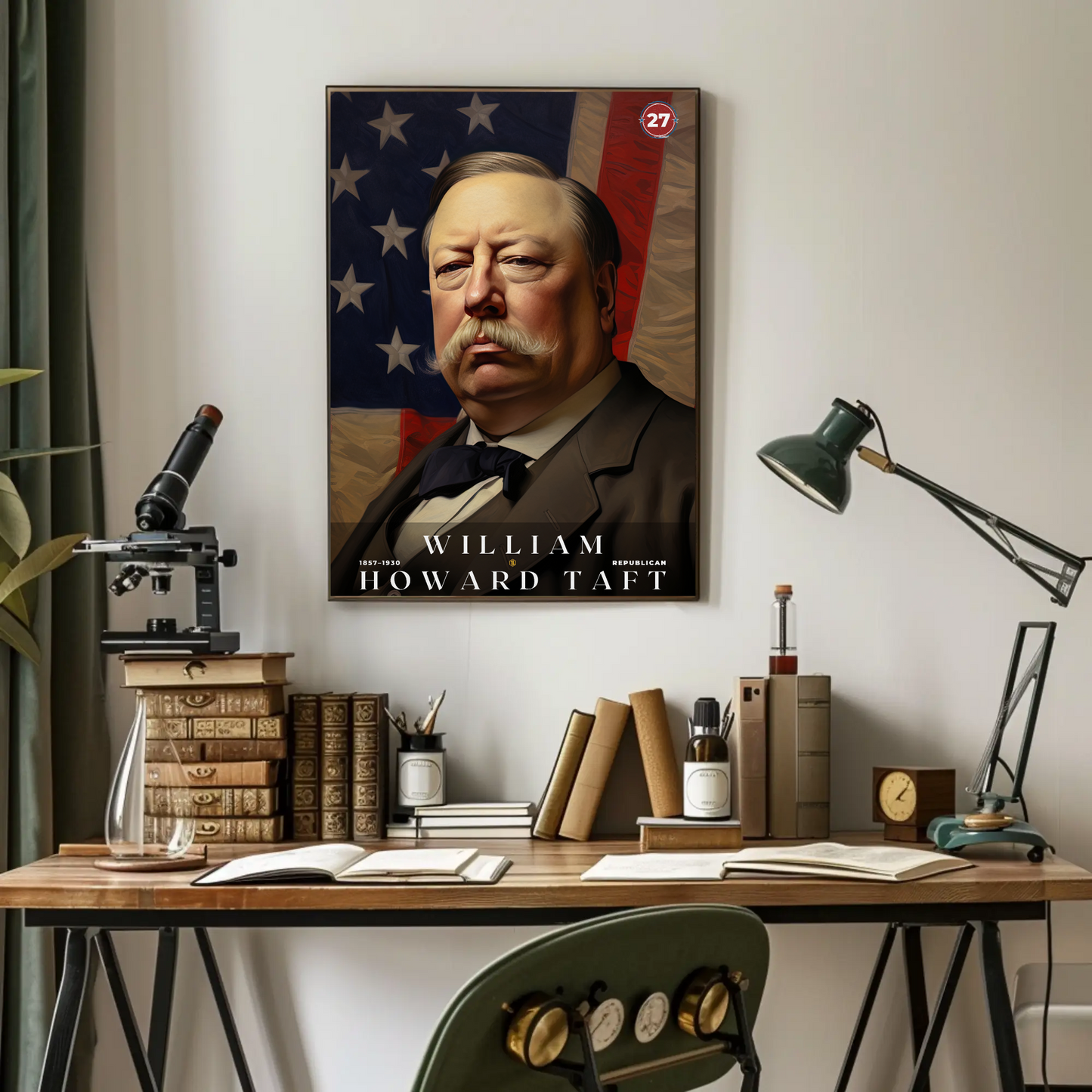 William Taft 27th President Of The United States Portrait