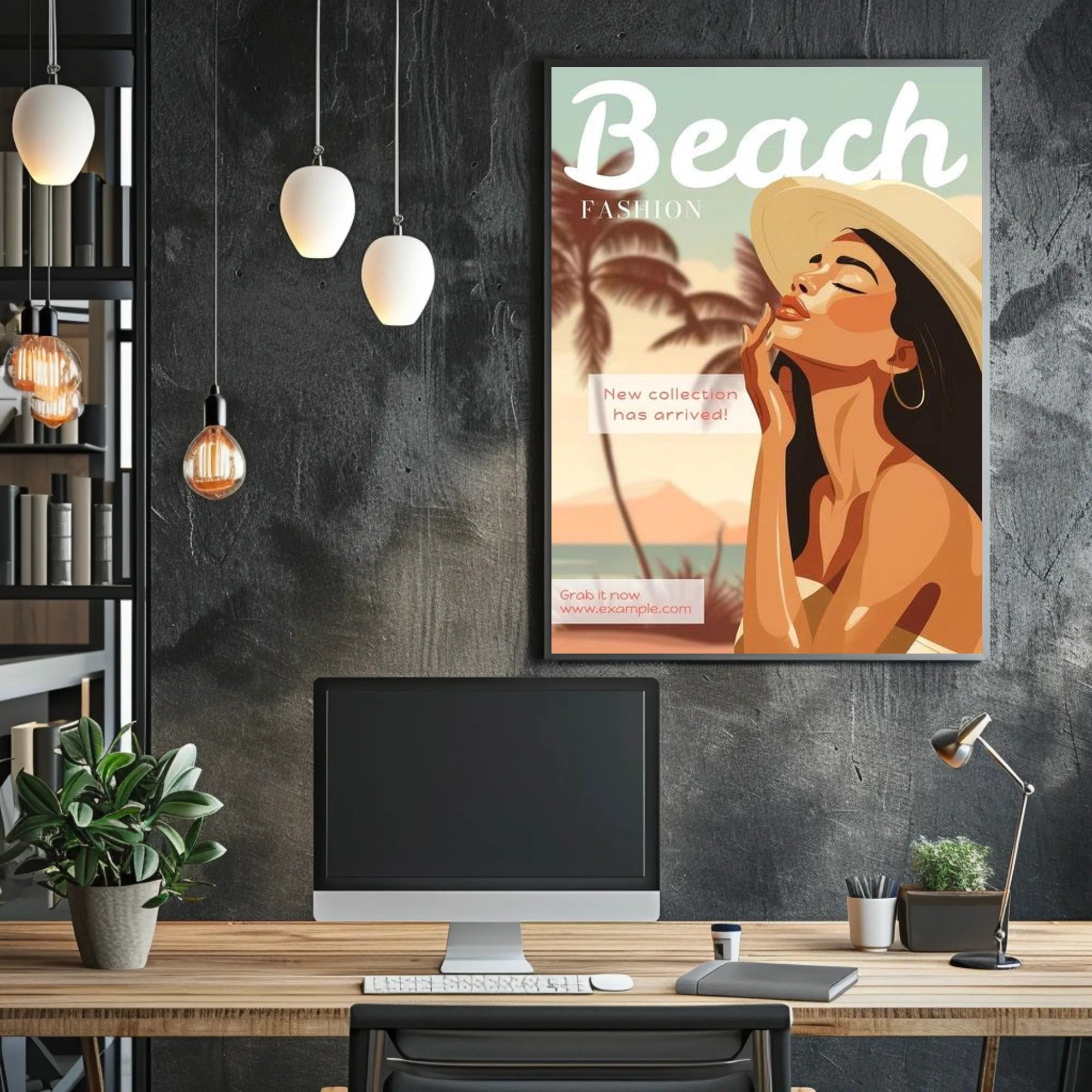 Beach Fashion Collection Poster PosterGoat