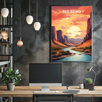 Big Bend National Park Landscape Travel Poster