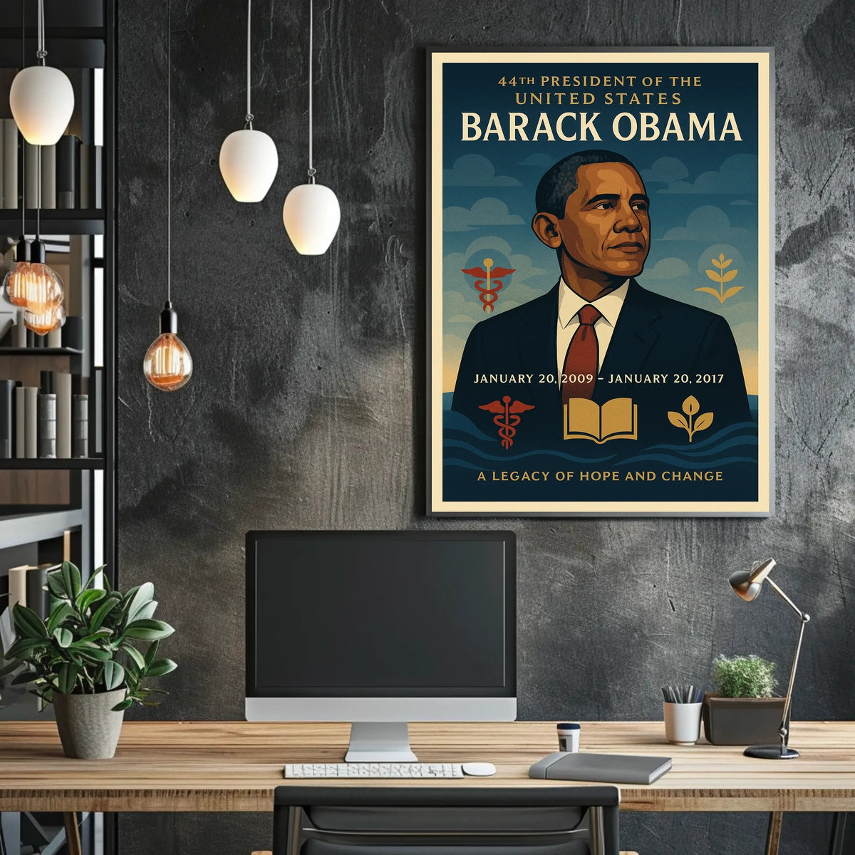 Obama 44th President Historical and Presidential Poster