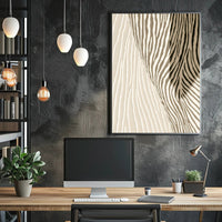 Zebra Stripe Illusion Poster