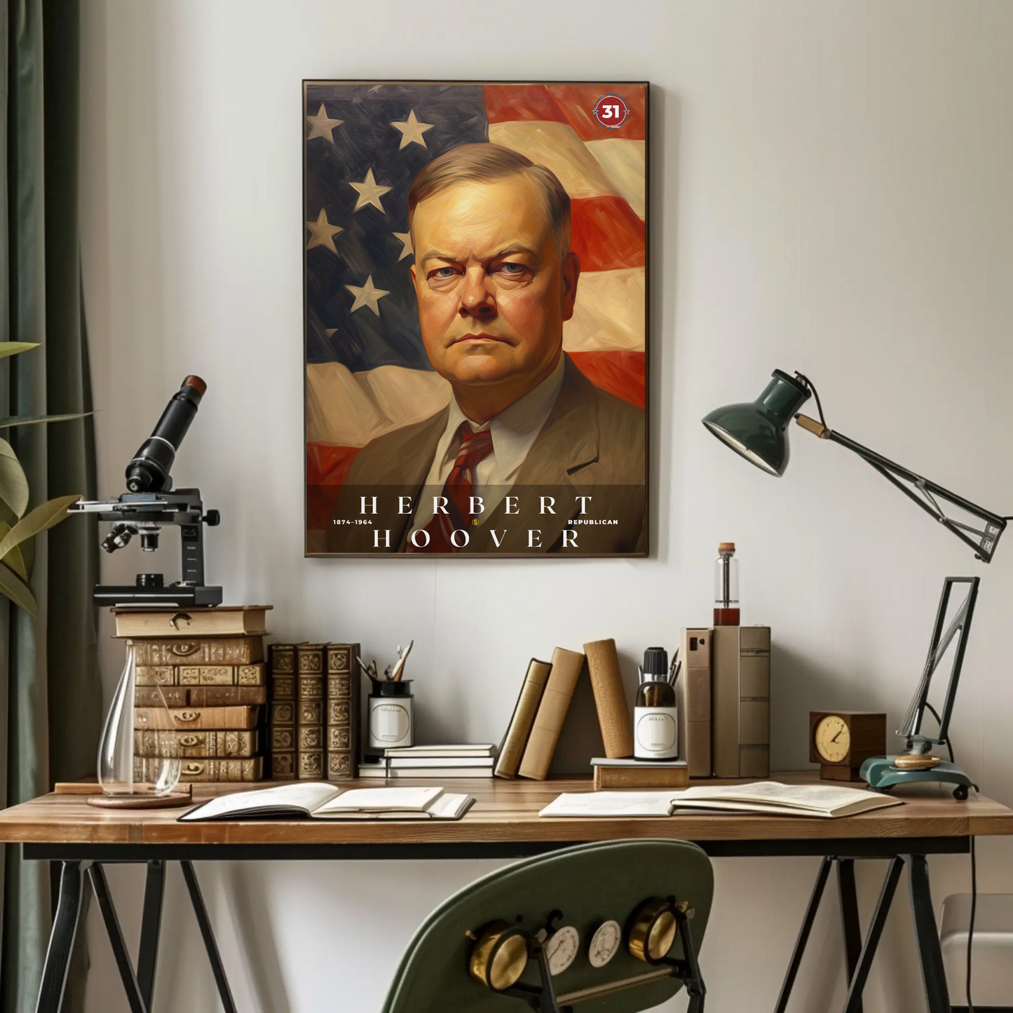 Herbert Hoover 31st President Of The United States Portrait
