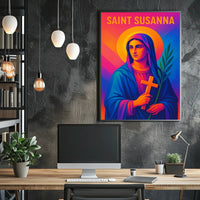 Saint Susanna Illustration Poster