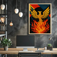 Phoenix Rebirth Artistic Masterpiece: Abstract, Artistic, or Pop Culture Poster