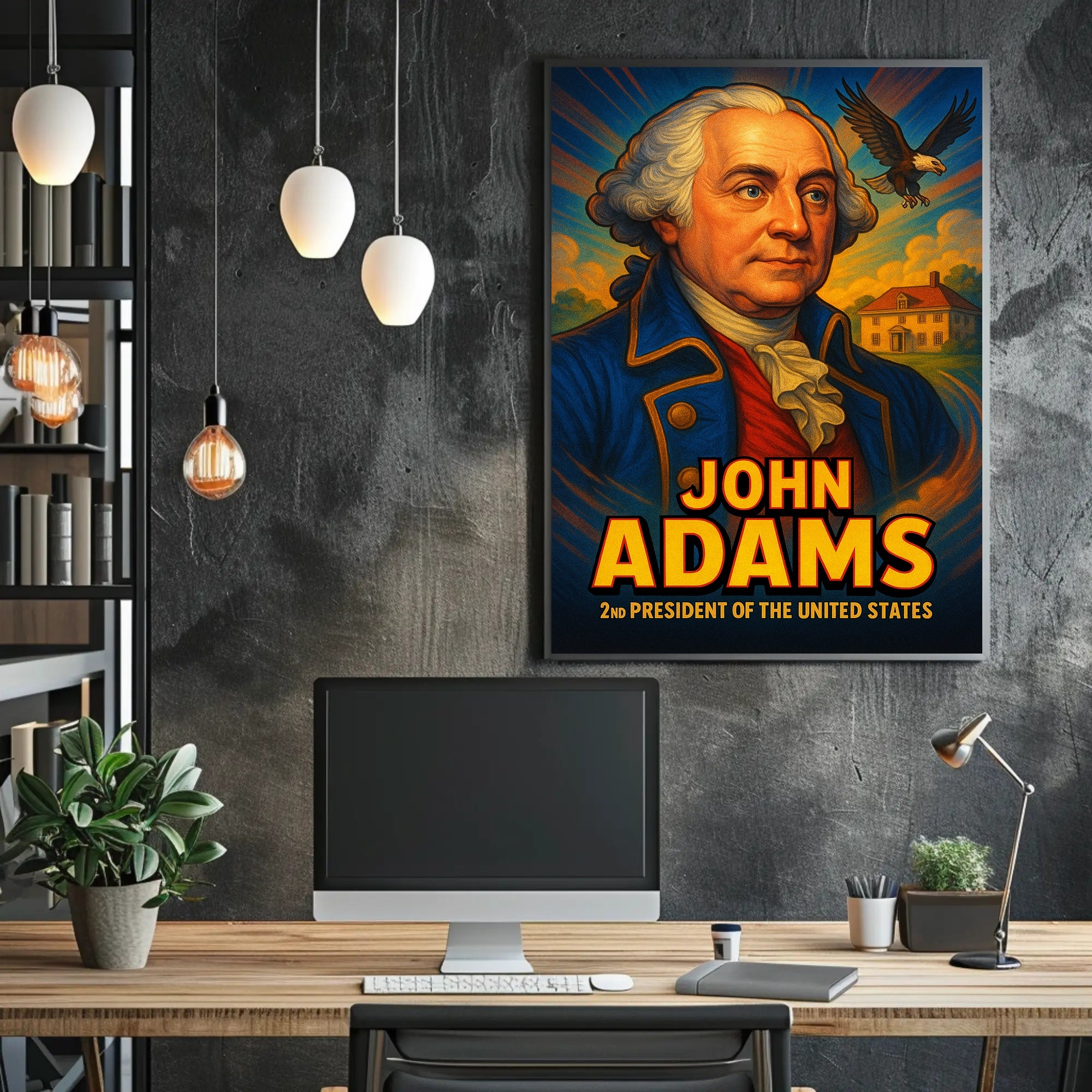 2nd President American Heritage Historical or Presidential Poster PosterGoat