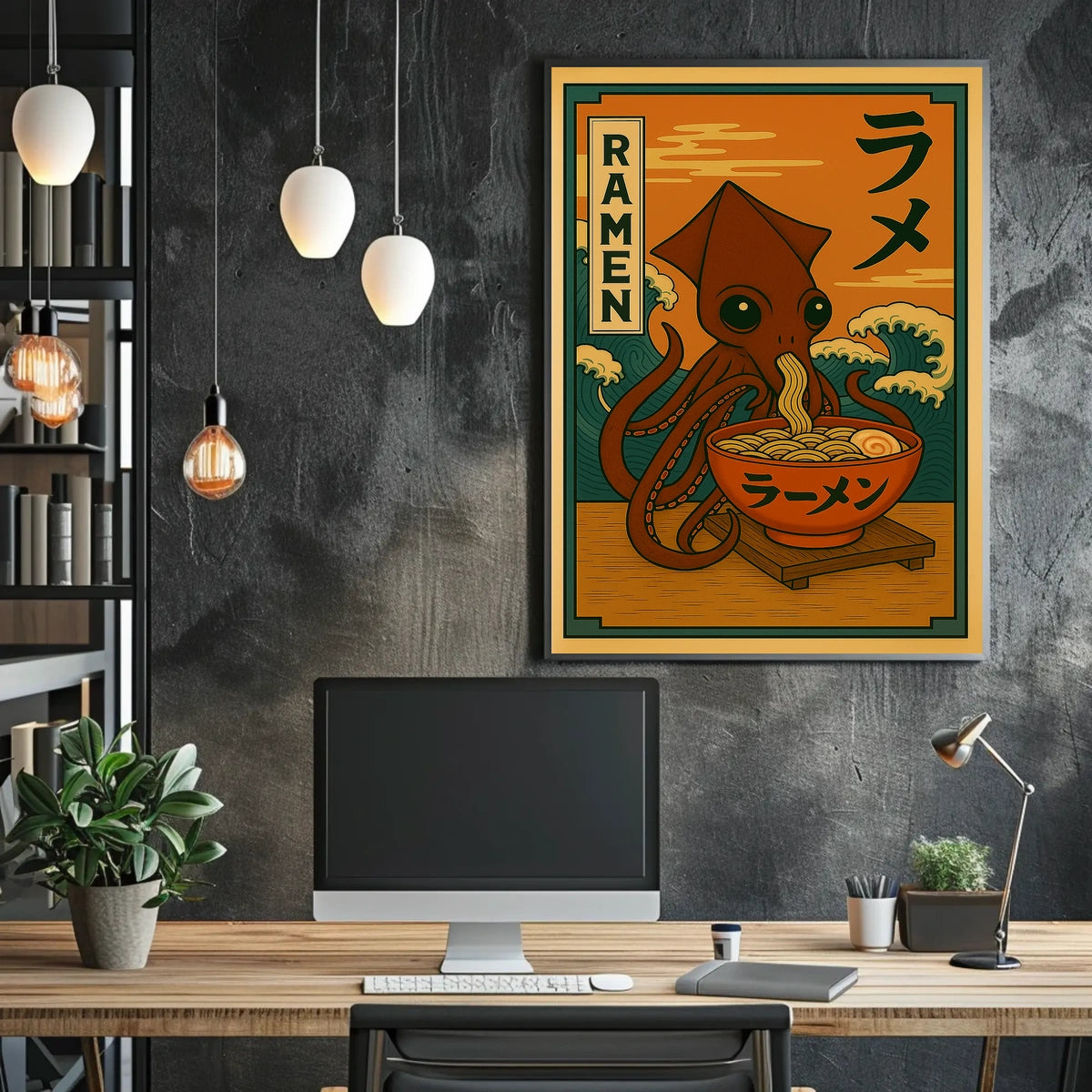 Ramen Squid Delight Poster