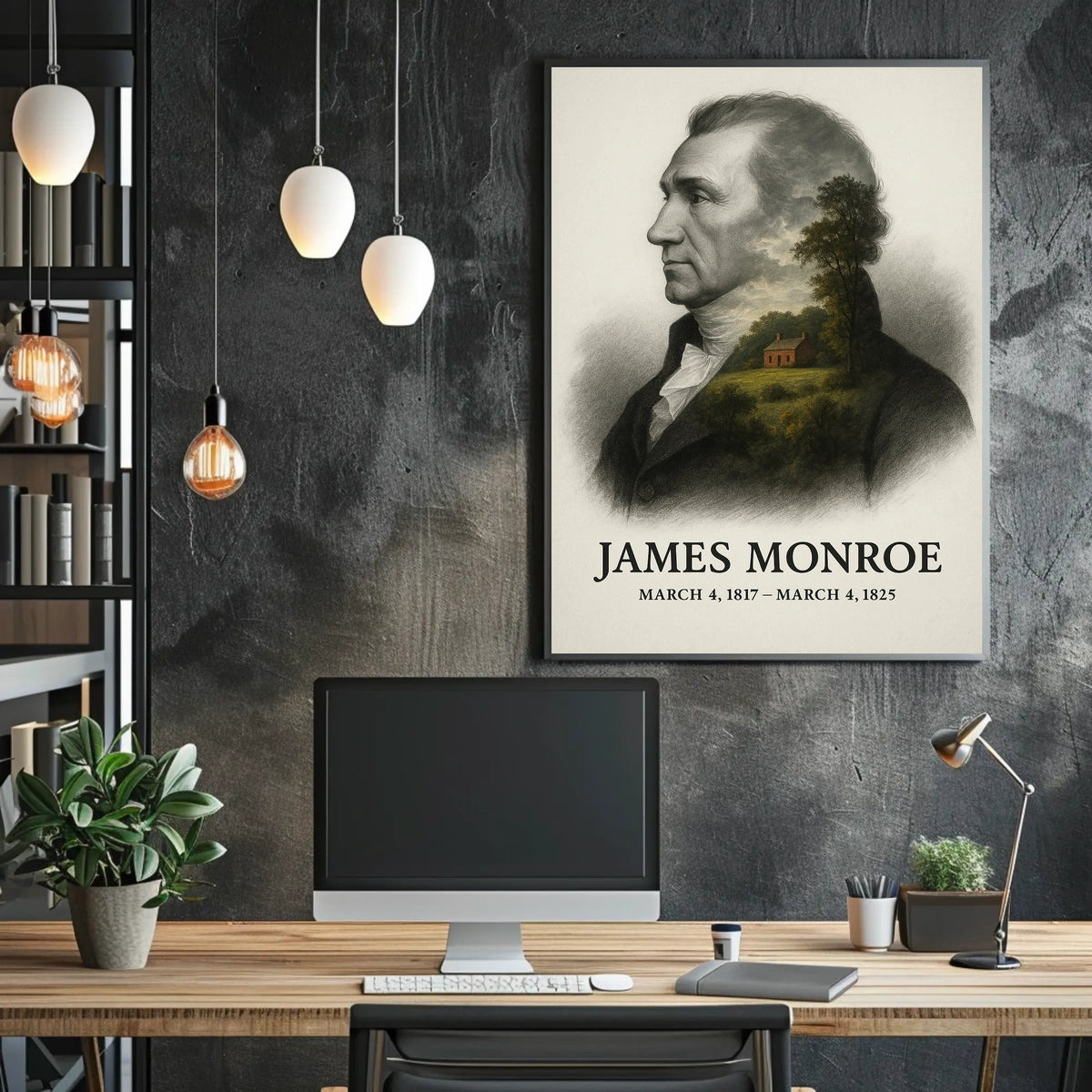 James Monroe 5th President of the United States Reflections Poster