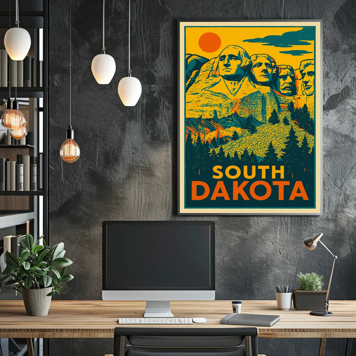 Mount Rushmore In South Dakota Poster