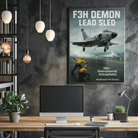 F3H Demon Lead Sled Poster PosterGoat