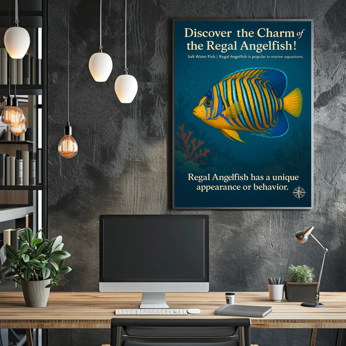 Discover the Charm of the Regal Angelfish Poster
