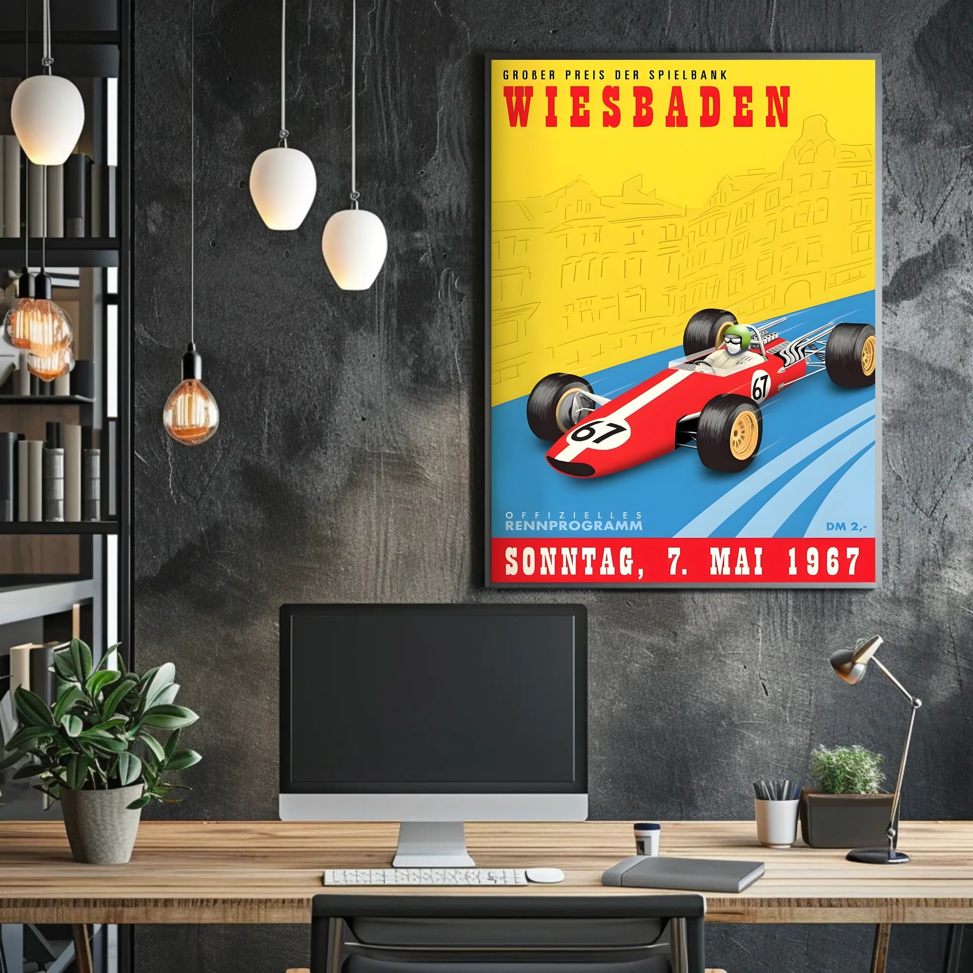 Großer Preis der Spielbank Wiesbaden 1967 Poster