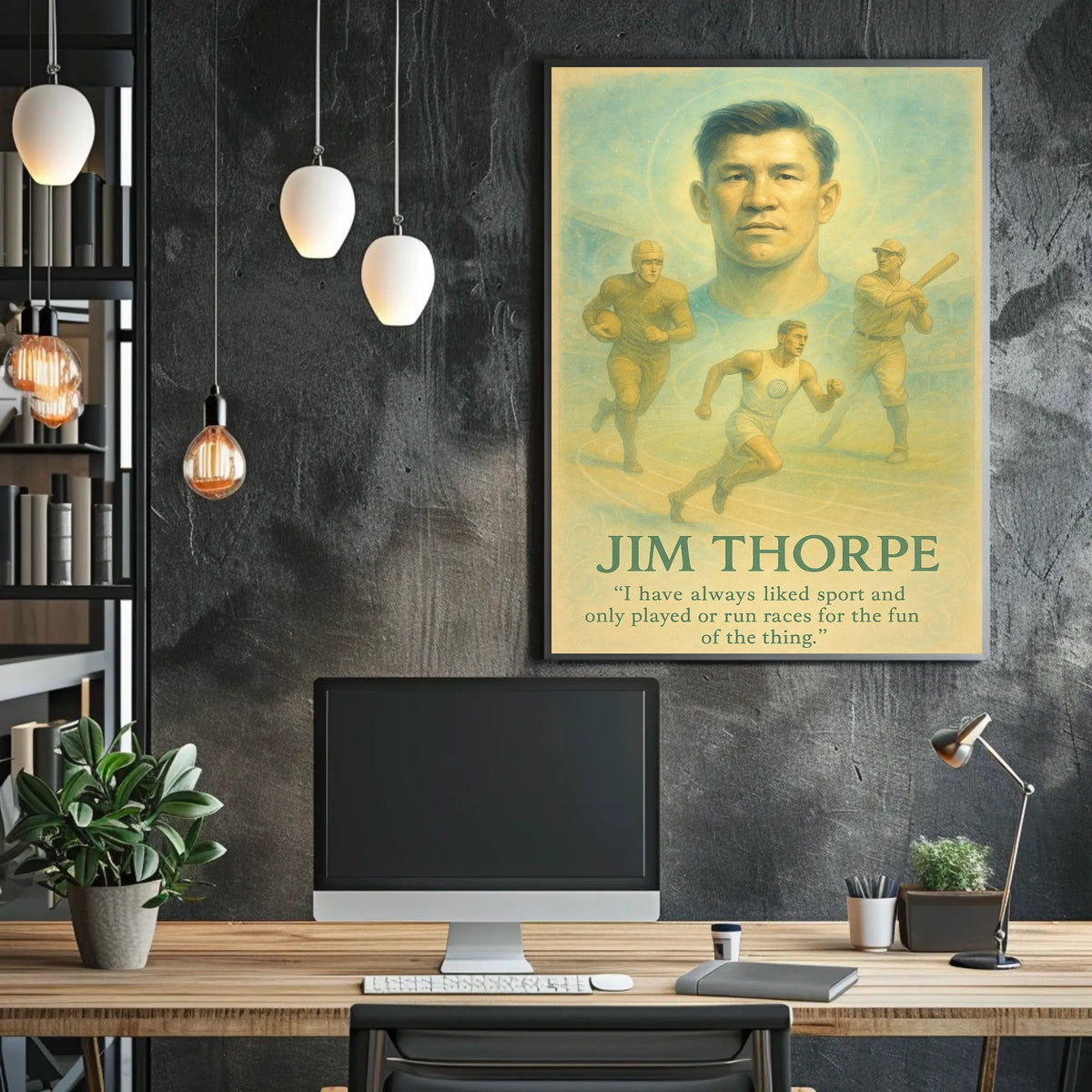 Celebrating Jim Thorpe Athletic Excellence Jim Thorpe Poster