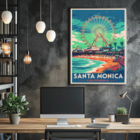 Santa Monica Vibes Poster