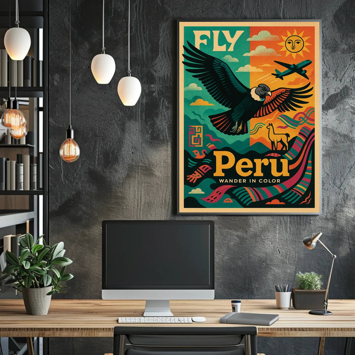 Fly to Peru Wander in Color Poster