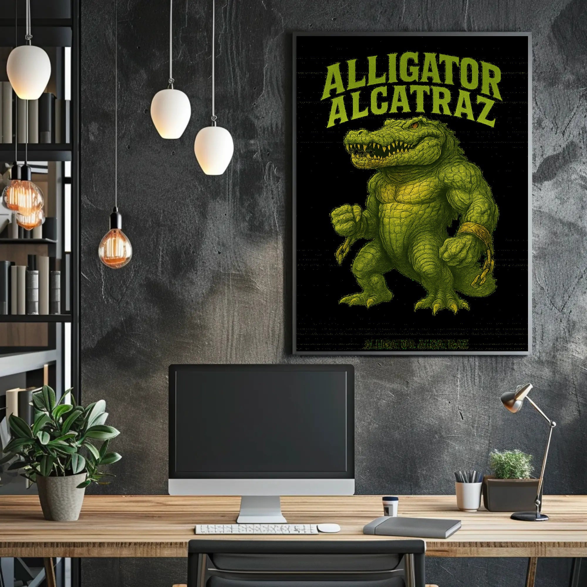 Alligator Alcatraz Poster PosterGoat
