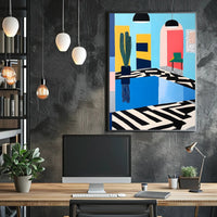 Modern Interior Abstraction Poster Wall Art