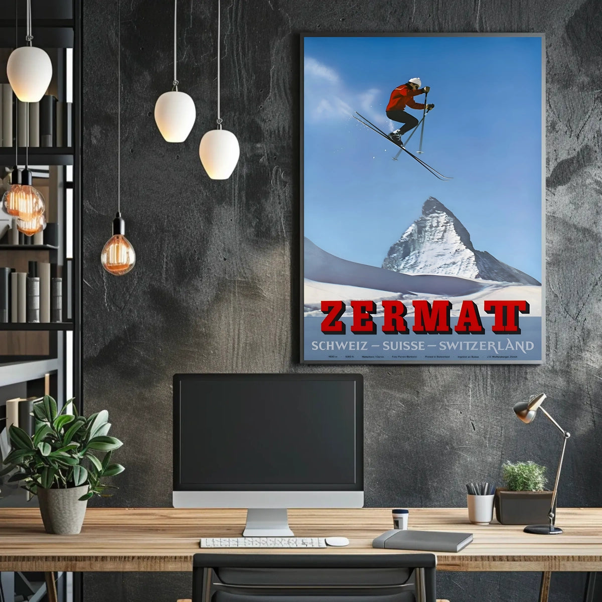 Zermatt Ski Adventure Poster