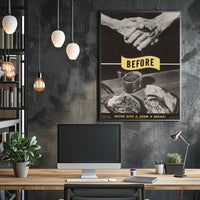 Hygiene Awareness Vintage WWII Propaganda Poster PosterGoat