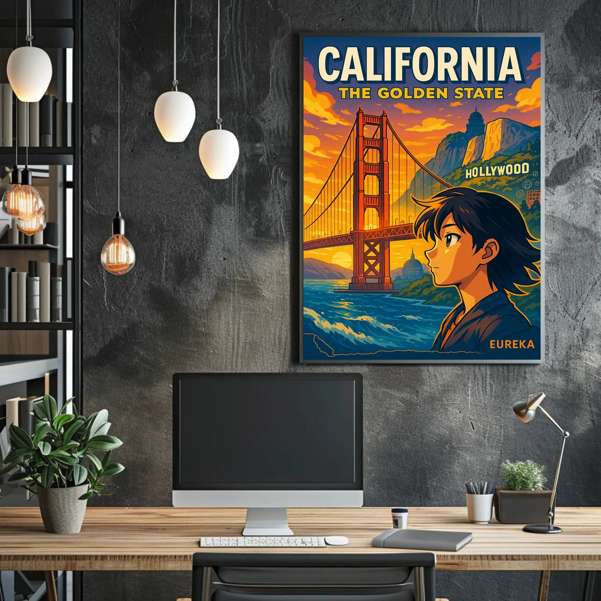 California The Golden State Poster