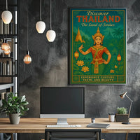 Discover Thailand The Land of Smiles Poster