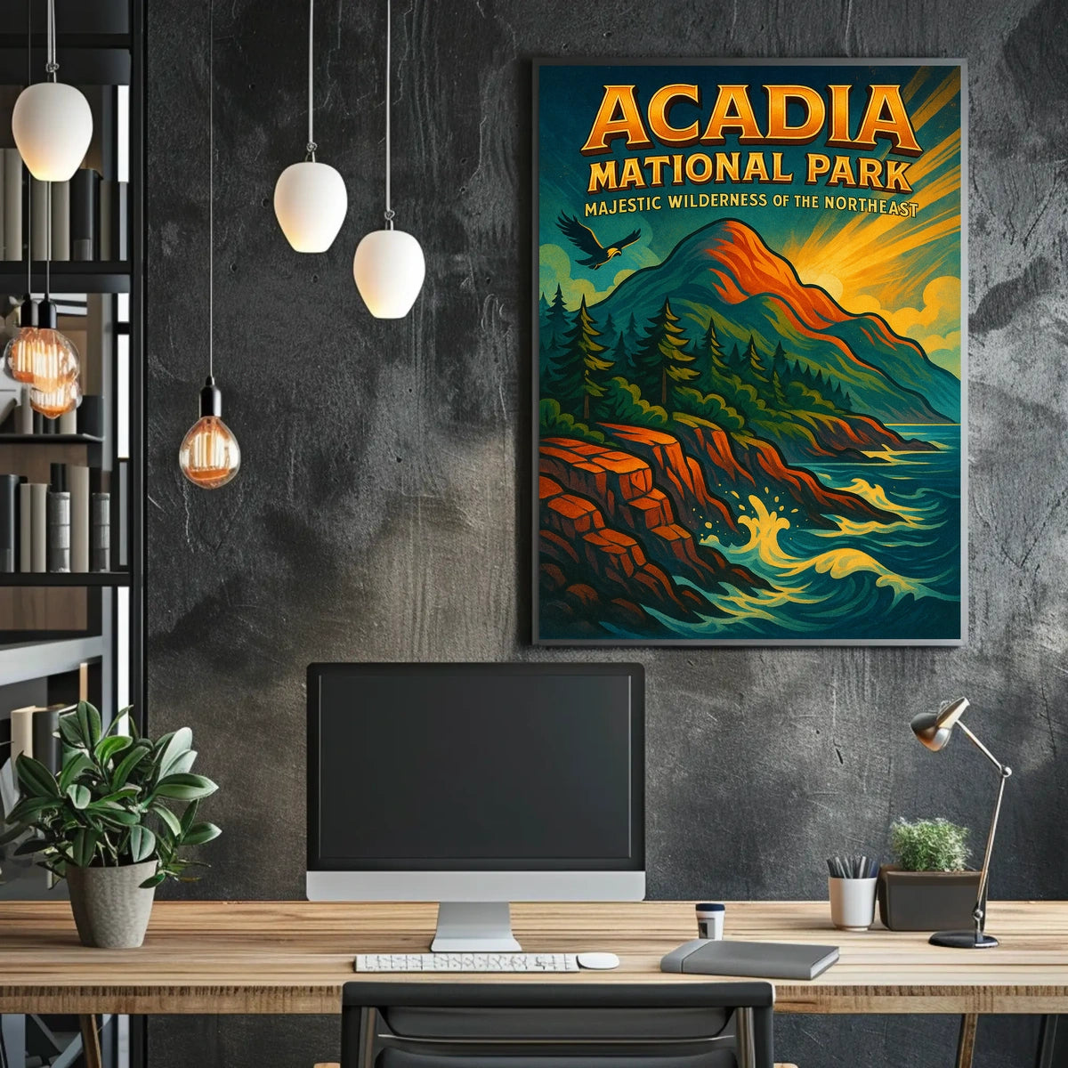 Acadia National Park Majestic Poster