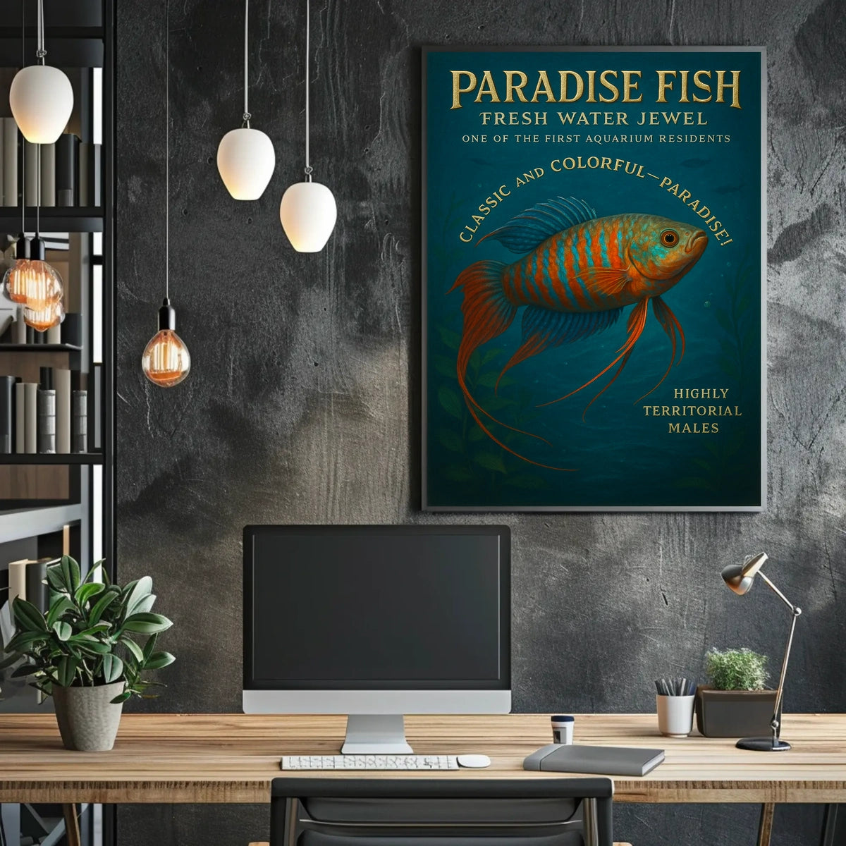 Paradise Fish Fresh Water Jewel Poster