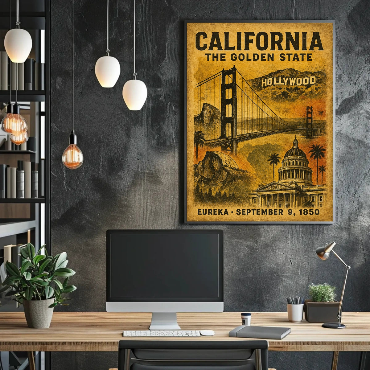 California The Golden State Poster