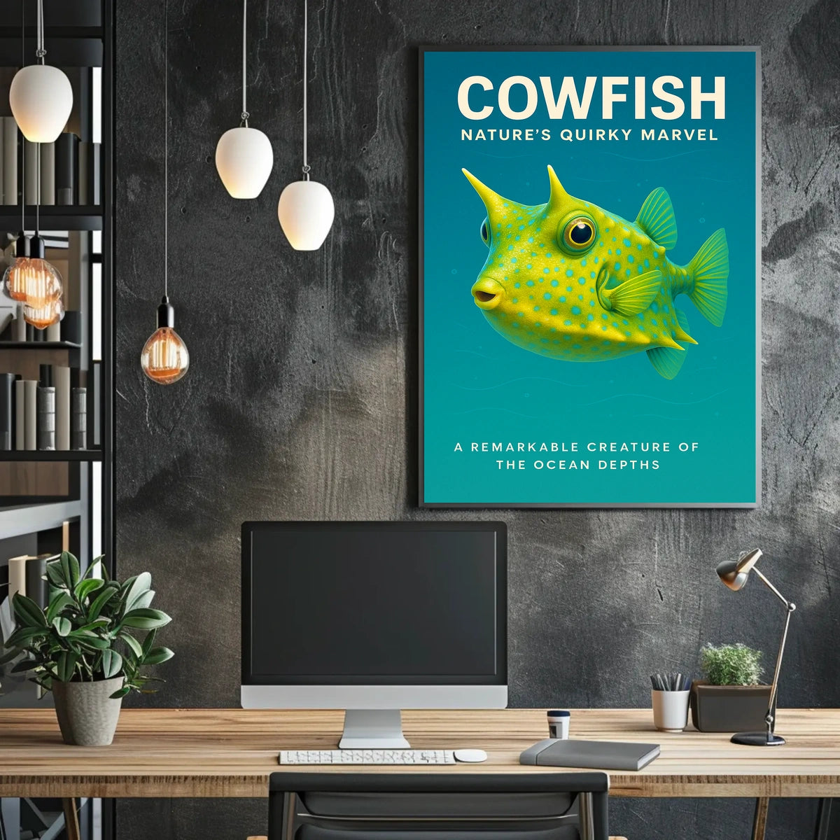 Cowfish NatureS Quirky Marvel Poster