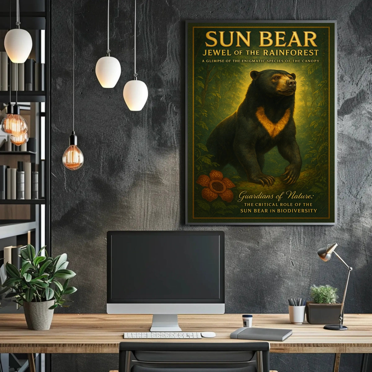 Sun Bear Jewel of the Rainforest Poster