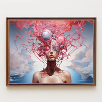 Surreal Dreamscape with Organic Elements Artistic Poster