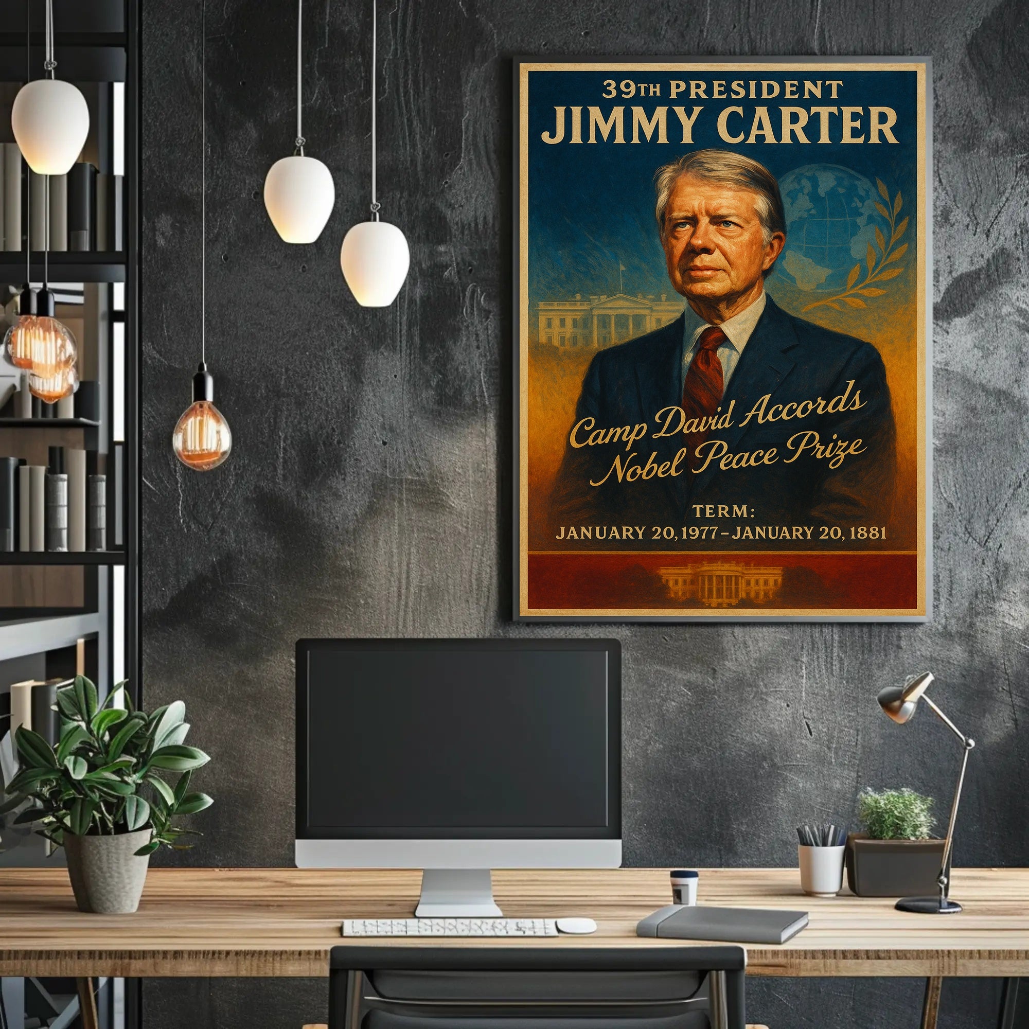 Jimmy Carter Legacy Vintage Presidential Poster