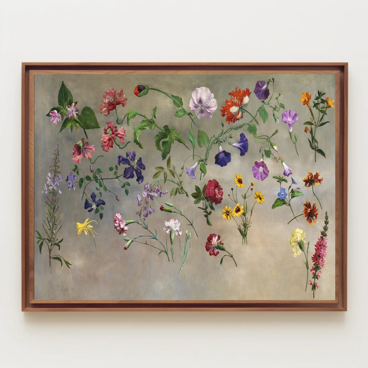 Floral Symphony: An Artistic Flower Poster