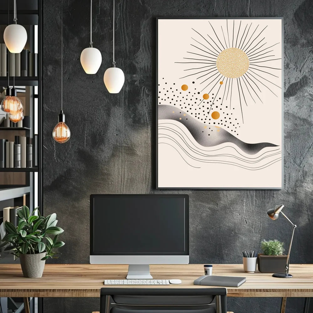 Minimal Text "at He" Event Promotion Poster