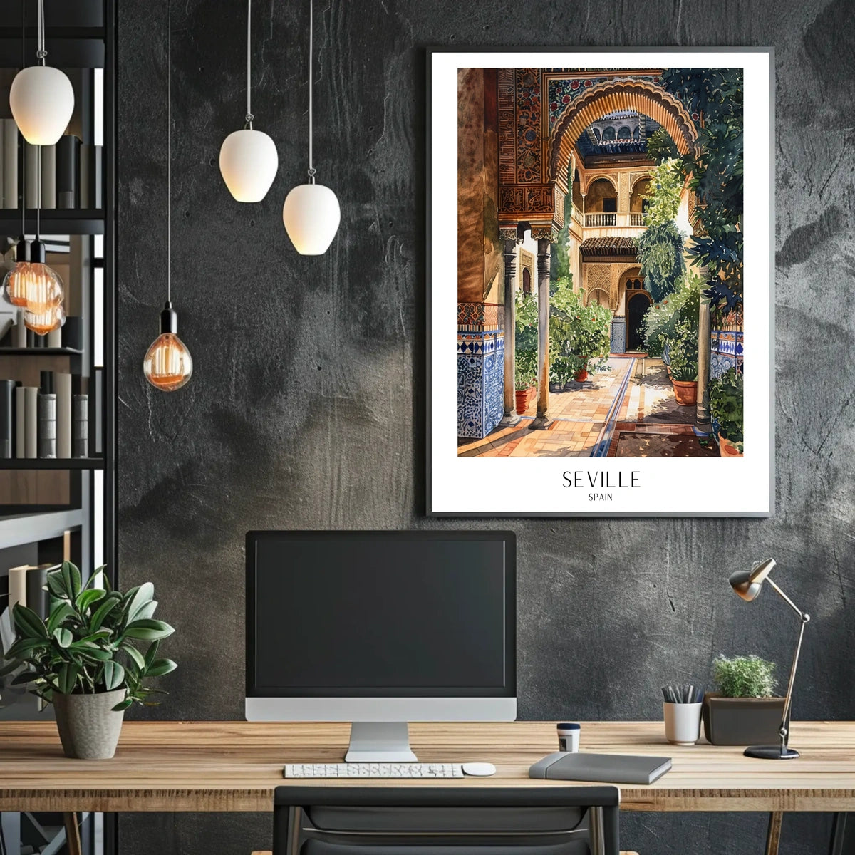 Seville Courtyard Poster