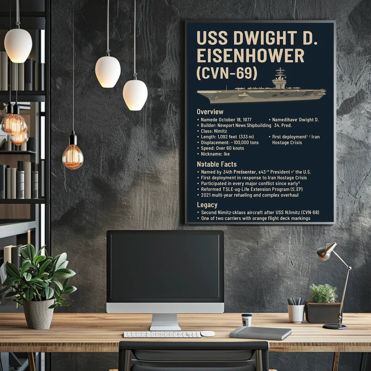 Dwight D. Eisenhower 34Th President Poster