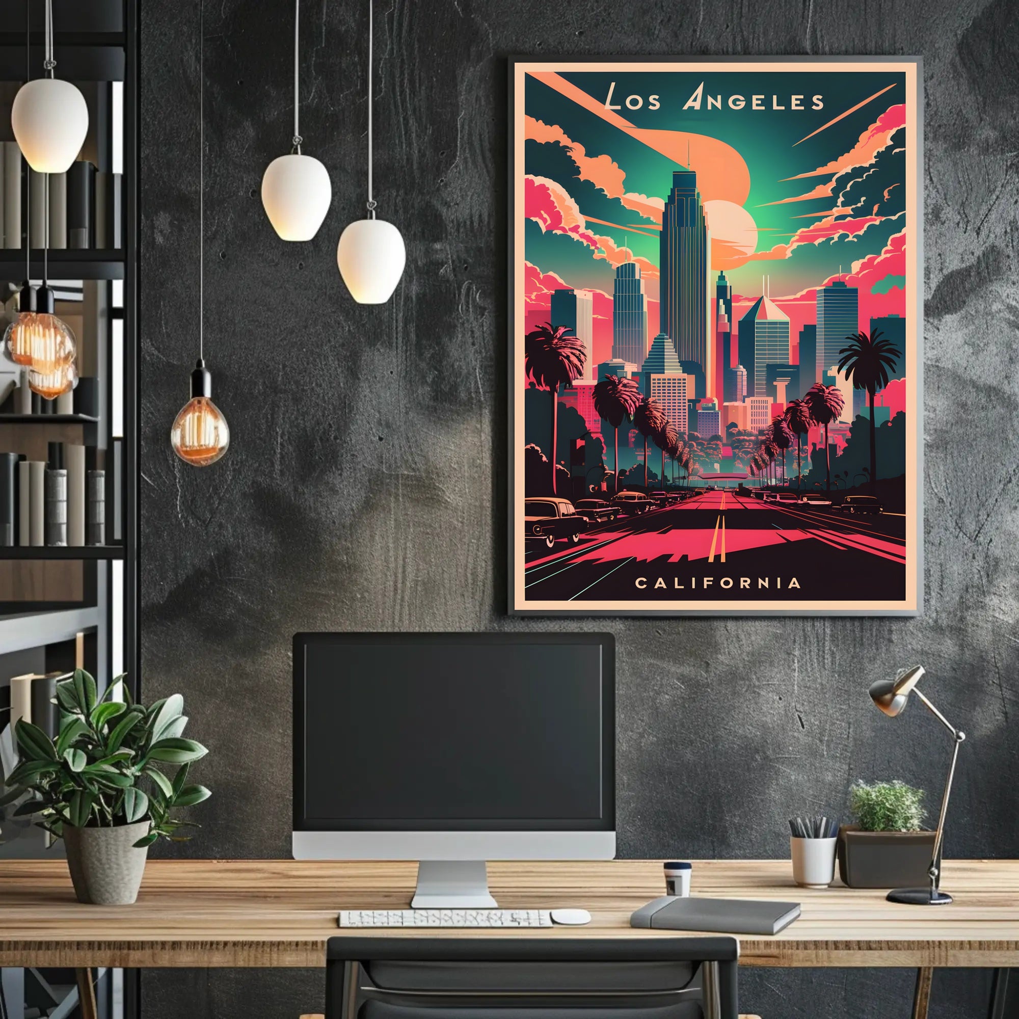 Los Angeles Skyline Poster