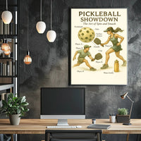 Pickleball Showdown Poster PosterGoat