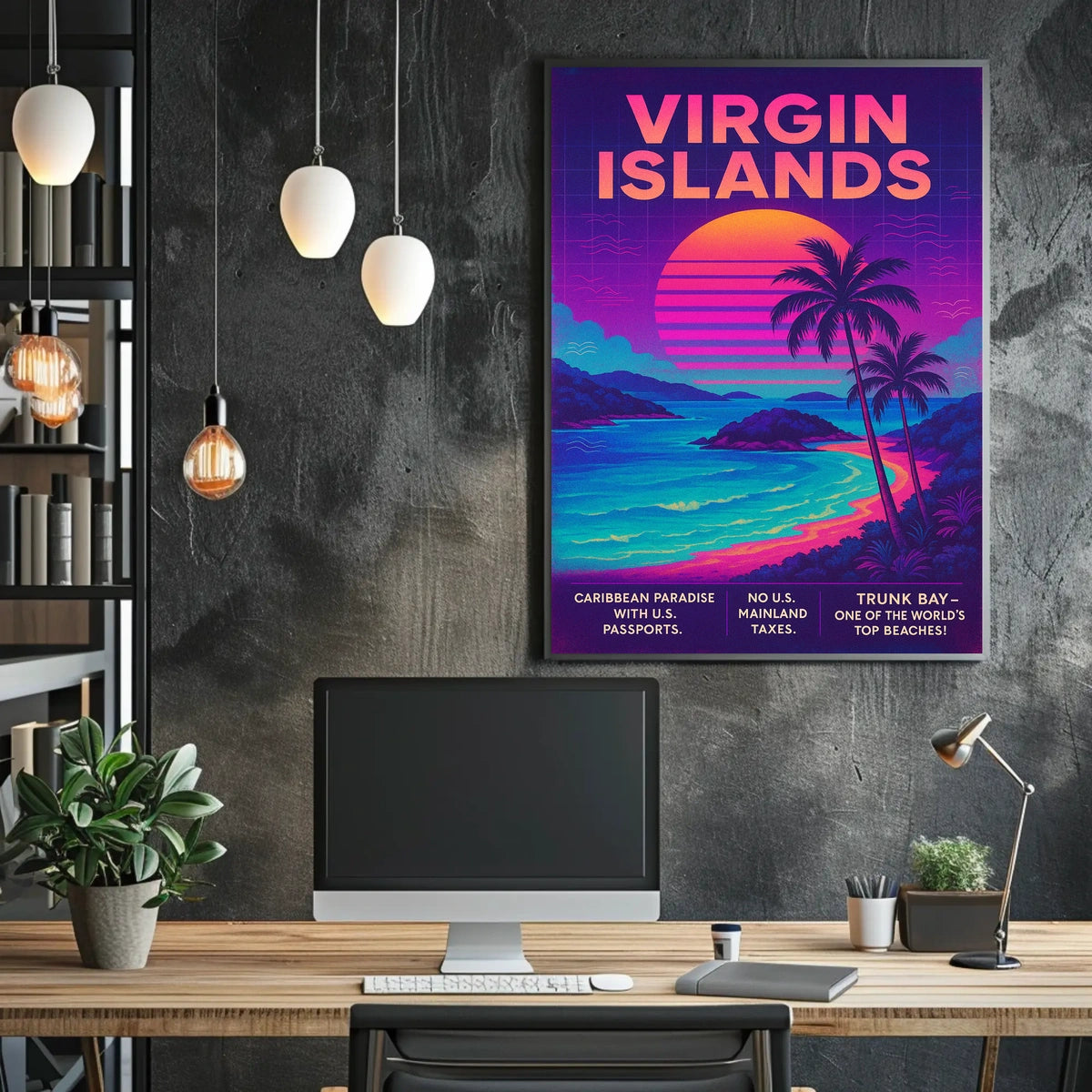 Virgin Islands Caribbean Paradise Poster