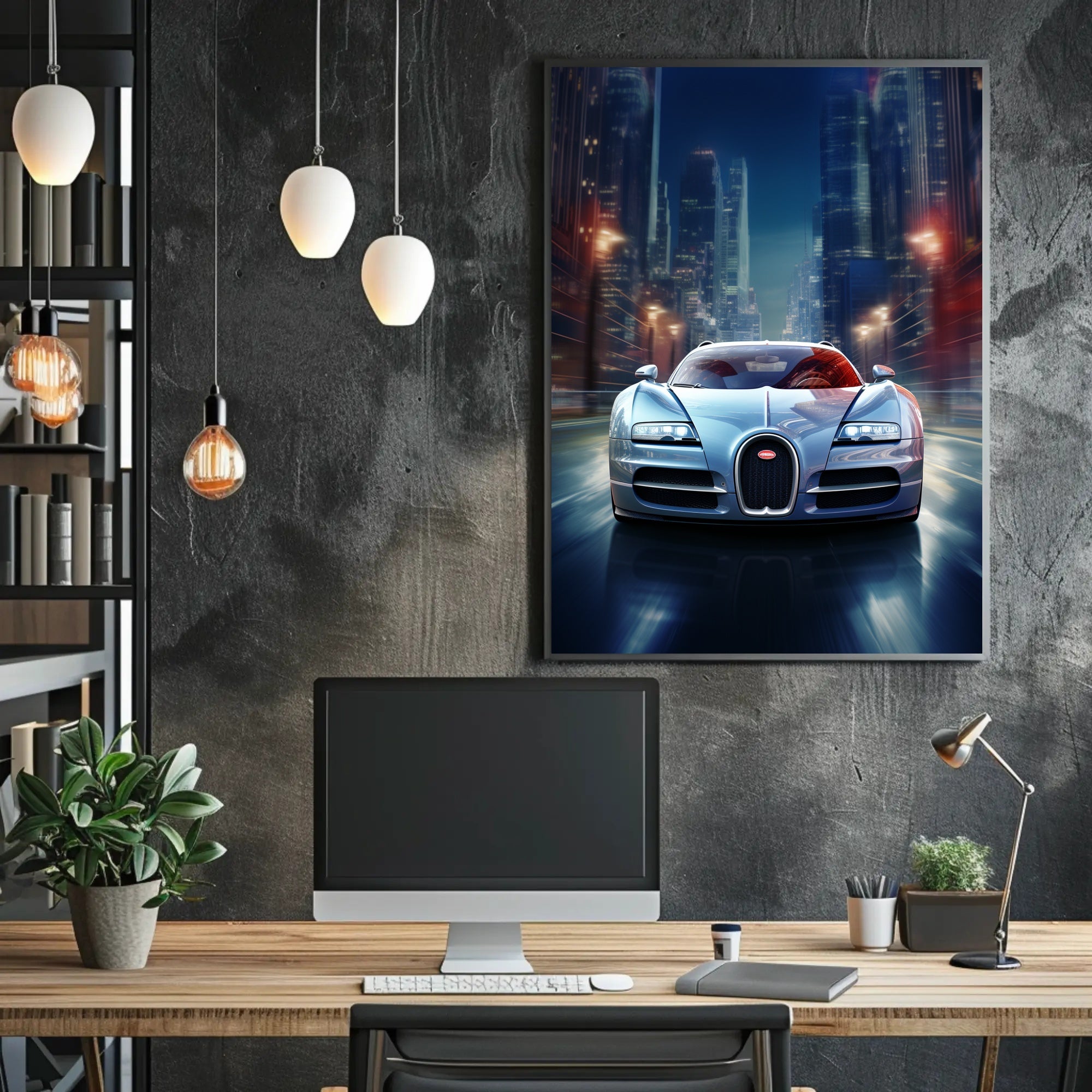Speed in the City Poster PosterGoat