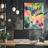 Vibrant Abstract Landscape Print: Abstract, Artistic, or Pop Culture Poster