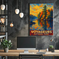 Abstract Voyageurs Poster Minimalist Travel Wall Art Home