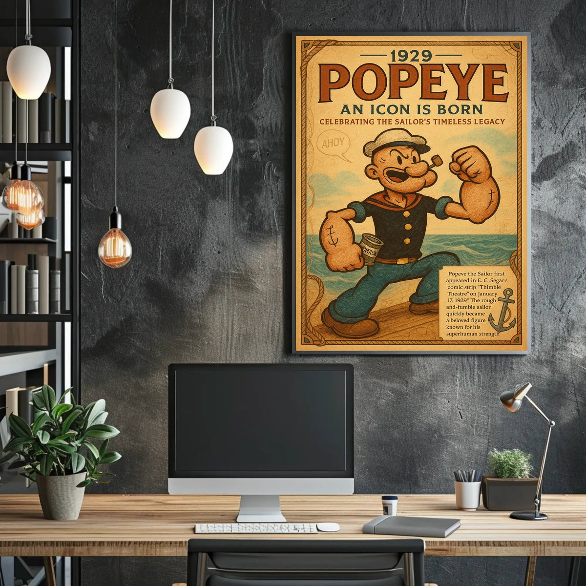Popeye 1929 Art Poster POP-80