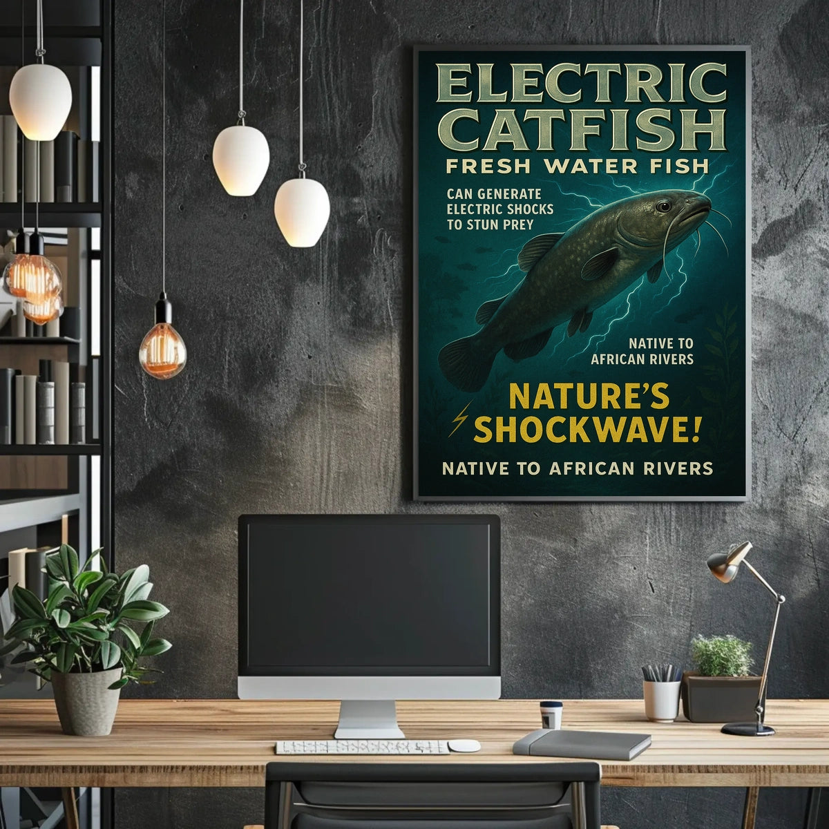 Electric Catfish Natures Shockwave Poster