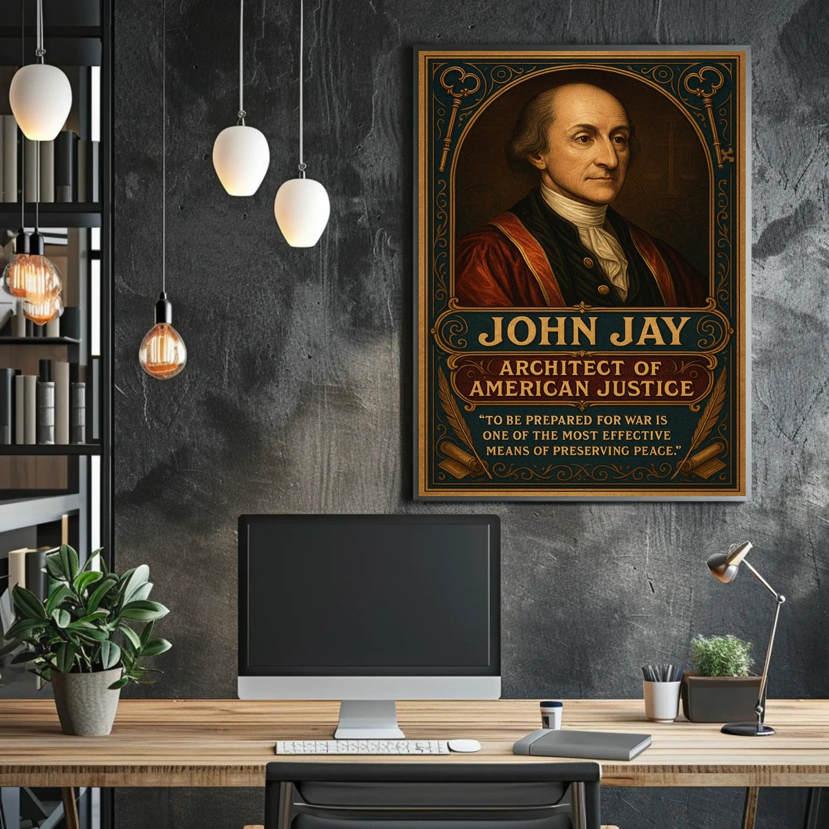 John Jay Architect Of American Justice Poster