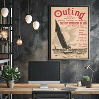 Outing Magazine August Issue Poster PosterGoat
