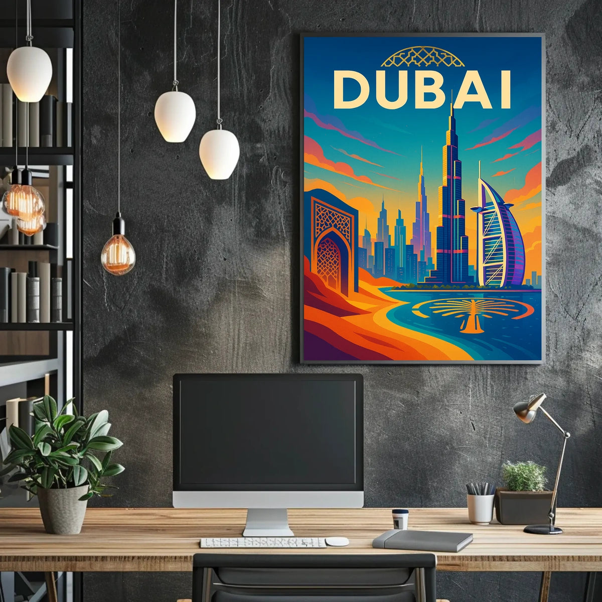 Dubai Poster City Of Wonders Vibrant Skyline For Travelers