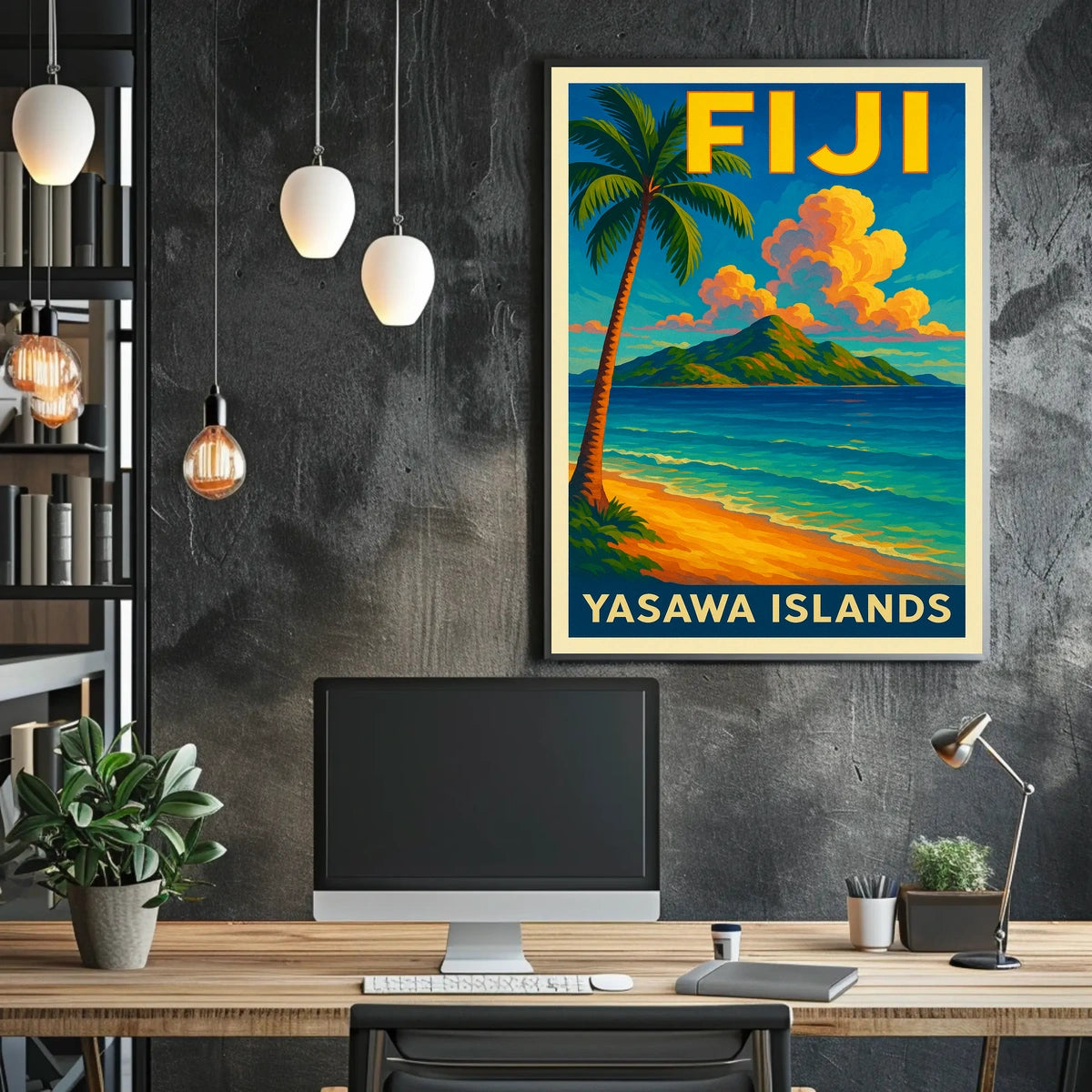 Yasawa Islands Tropical Paradise Poster