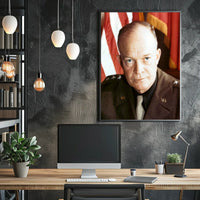 Wartime General Eisenhower Portrait Poster